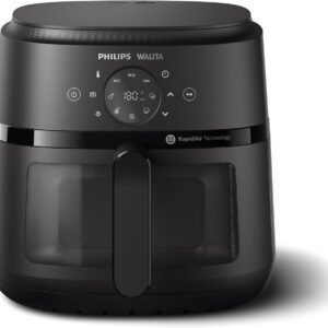 Fritadeira Airfryer Digital Série 2000 XL, Philips Walita, 6,2 litros, Tecnologia RapidAir, Preta, 2 anos de garantia, 110v, 1700W – NA230/00