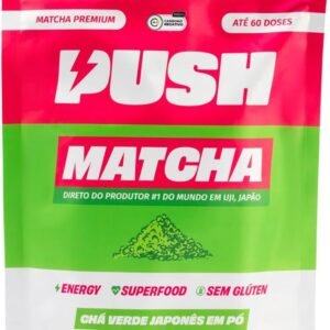 Push Matcha – 15 doses [30g] | Pó de Chá Verde Matcha Premium | Foco, Antioxidante e Energia Prolongada | café com leite, smoothie, receita | Colheita Japonesa