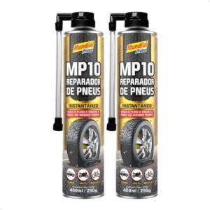 Kit 2 Reparador de Pneus Instantâneo MP10 400ml/250g – Solução Rápida para Emergências