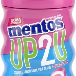 Gomas de Mascar, Mentos, UP2U, Sem Açúcar, Sabor de Menta e Tutti-Frutti – 56g | 28 Unidades