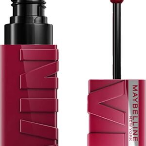 Maybelline NY SuperStay Vinyl Ink Batom Líquido, Longa Duração, Acabamento Vinil Espelhado e Efeito Gloss, Brilho Instantâneo, Conforto para os Lábios, Fórmula Vegana, Cor Unrivaled 4,2ml