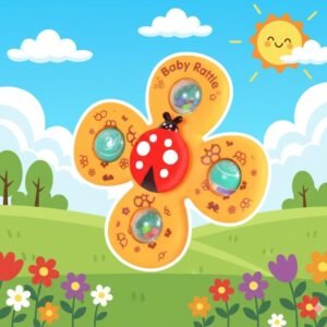 Brinquedo Estimulo Bebê Gira Ventosa Sensorial Cor Colorido Kit 3 Spinner