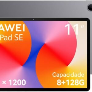 Tablet, HUAWEI MatePad SE 11, 8+128GB, Tela HUAWEI FullView de 11″ para Conforto Visual，Superbateria de 7700 mAh 22,5W，Câmera Traseira 8 MP，Câmera Frontal 5 MP，Cinza Nebula