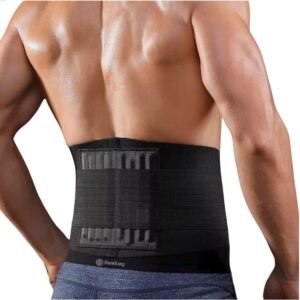 Cinta Lombar Ergonomica Proteção e Suporte Lombar e Coluna com Hastes Flexíveis e Fecho Duplo (XGG)