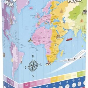 Puzzle 200 Peças Horários Do Mundo, bebe