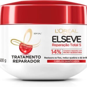 L’Oréal Paris Elseve Creme de Tratamento Reparador Reparação Total 5, Restaura e dá Brilho aos Fios, 300g L’Oréal Paris Elseve Creme de Tratamento Reparador Reparação Total 5, Restaura e dá Brilho aos Fios, 300g
