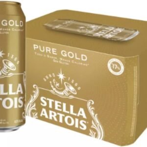 Pack Cerveja Stella Artois Pure Gold Sem Glúten, Lata, 473ml, Caixa 12 unidades