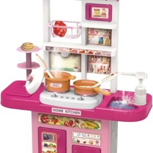 Kit Cozinha Infantil de Brinquedo Completa Sai Água e Som com Acessórios (Roxa)