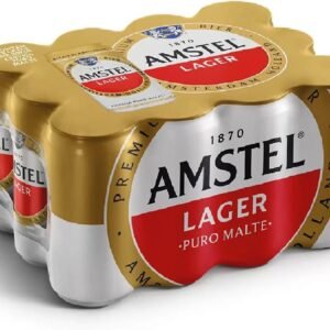 Amstel Cerveja Lager Puro Malte, Lata 269ml Pack 12 Unidades