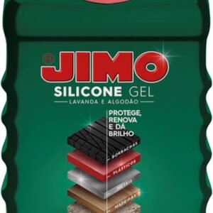 JIMO Silicone Gel Protege Renova Lubrifica Super Brilho no Carro Casa Couro Courvin Lavanda 200g