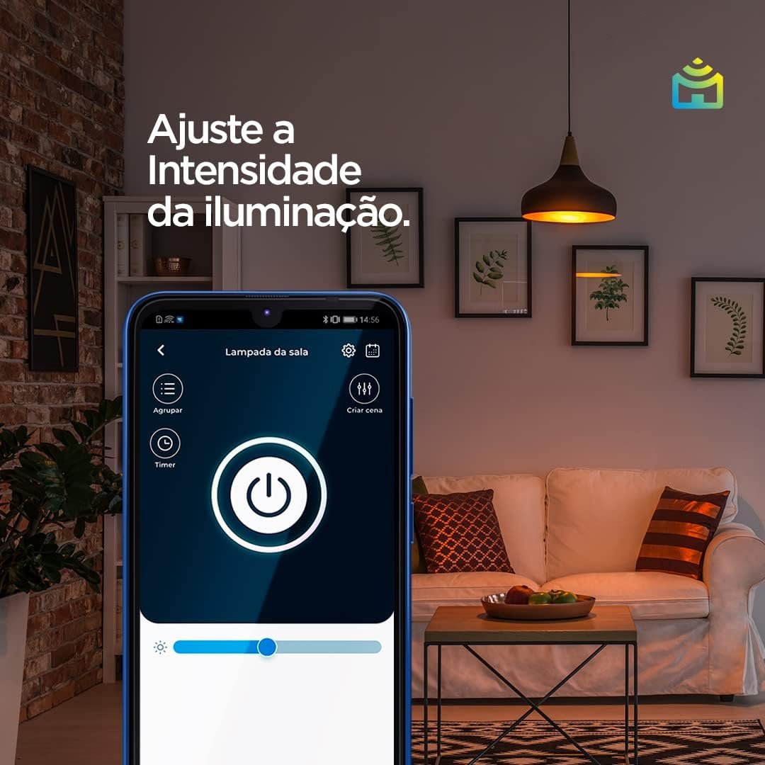 Smart Lâmpada Wi-Fi RGB LED 10W, Cores Mais Vibrantes (até 16 milhões de combinações), Branco Quente e Frio, 1100 Lúmens, Bivolt, Positivo Casa Inteligente, Compatível c/Alexa e Google Assistente - Imagem 4