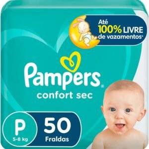 Fralda Pampers Confort Sec Tamanho P 50 Unidades
