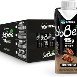Pack YoBem Bebida Proteica Café Expresso 15g de Proteínas Whey – 12 Unidades Pack YoBem Bebida Proteica Café Expresso 15g de Proteínas Whey – 12 Unidades