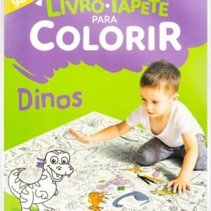 Livro-Tapete para Colorir: Dinos