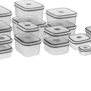 Electrolux Kit 16 Potes Herméticos de Plástico Retangular