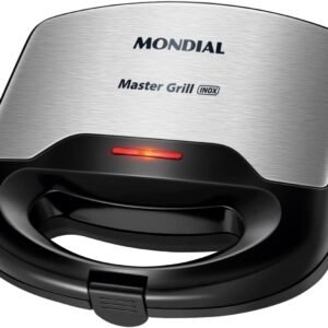 MONDIAL Sanduicheira Master Grill, Preto/Inox, 750W, 220V – S-20
