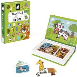 Livro Magnético Vida Animal – 40 Peças, Janod