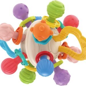 Maxi Baby Mordedor Chocalho Bebê Bola Sensorial Massageador