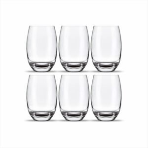 Jogo 6 Copos de Vidro Luxo 465ml – Elegância e Resistência para Todas as Bebidas e Ocasiões Vidro Grosso Premium Perfeito para Mesa Posta e Presente Inesquecível