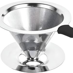 Coador Filtro De Café Inox 103 Peneira Sem Uso De Papel Aço Reutilizável Dúravel Premium