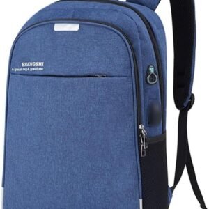 Mochila Executiva Unissex para Notebook até 15.6” – com Entrada USB e Passa-fio para fone – Ideal para Faculdade, Trabalho e Viagens – Antifurto, Resistente e Confortável