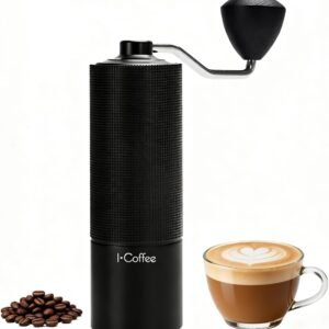 iCoffee Moedor de Café Manual C3SE, Capacidade de 20g, com 30 Configurações Ajustáveis, Moedor de Café Portátil para Camping e Viagens