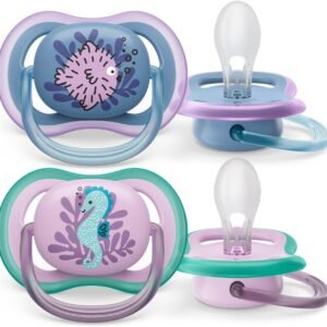 Chupeta Avent Ultra Air Dupla Decorada 6-18M – Cavalo Marinho e Baiacu