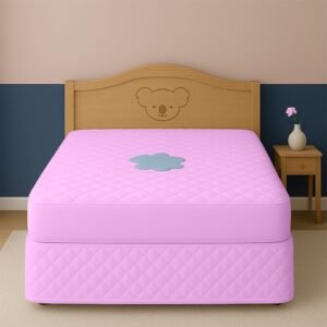 Capa Impermeável Protetor para Colchão King – 4 Camadas de Proteção – 100% Impermeável – Respirável e Não faz barulho (Rosa, King)