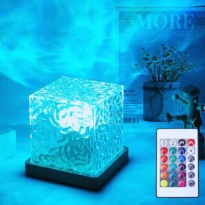 Luminária Projetor de Ondas Oceano Aurora Boreal 16 Cores Graduais LED com Controle Remoto Luz Decorativa Iluminação Ambiente Relaxante Antiestresse