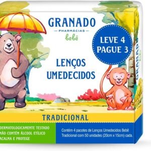 Granado Kit Bebê Lenço, Tradicional, Leve 4 Pague 3