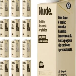 Pack Nude Leite de Aveia Baunilha 1L – Caixa 12 Unidades