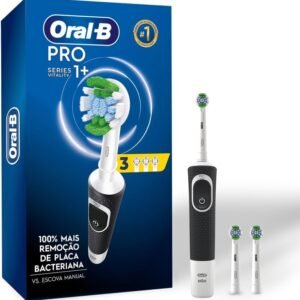 Oral-B Escova de Dente Elétrica PRO Series 1, Cabeça Redonda, Preta