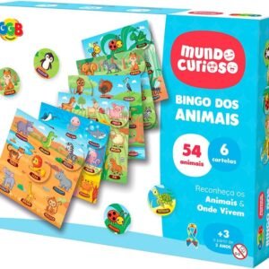 GGB Plast Brinquedo Educativo Infantil Bingo dos animais