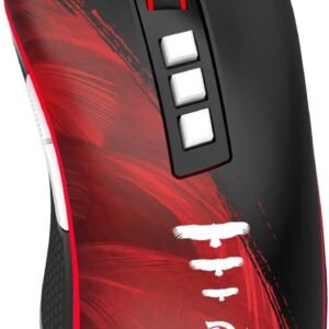Mouse Gamer Redragon Flamengo Attack Preto e Vermelho LED Vermelho PMW3327 12400 DPI Mouse Gamer Redragon Flamengo Attack Preto e Vermelho LED Vermelho PMW3327 12400 DPI