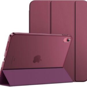JETech Capa para iPad (A16) 11ª/10ª Geração (2025/2022), Case Rígida de Suporte Fino com Despertar/Sono Automático (Vinho)
