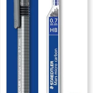 Lapiseira 0.7mm + Grafite HB, Staedtler, Triplus, 77427BK25D, Azul