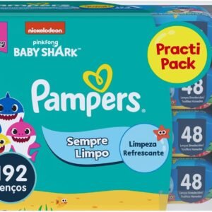 Lenços Umedecidos Pampers Sempre Limpo 192 Unidades