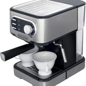 BLACK+DECKER Cafeteira Elétrica, Compatível com Cápsulas Nespresso e Dolce Gusto, Até 2 Xícaras de Café Simultâneas, 110 V, Modelo CE1100G-BR