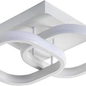 Luminária De Teto LED Quadrada E Moderna, Luz De Teto Branco Para Corredor, Quarto E Sala De Estar, 3000K-6000K