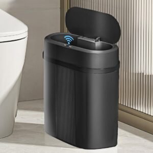 Lixeira 12 litros grande automática com sensor inteligente de aproximação para abrir e fechar (Preto-12L) Lixeira 12 litros grande automática com sensor inteligente de aproximação para abrir e fechar (Preto-12L)