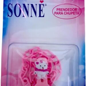 Sonne Prendedor De Chupeta Pop Correntinha Ursa Cachecol Rosa