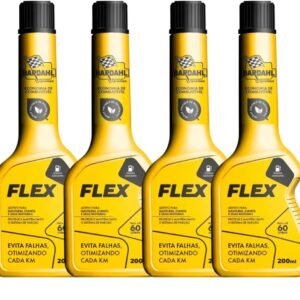 Kit 4 Aditivo Gasolina E Etanol Bardahl Flex 200ml Combust