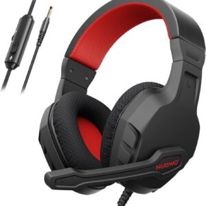 NUBWO U3 Fone de Ouvido Com fio e Microfone, Fone de Ouvido Gamer Hadset for PC, PS4, PS5, Xbox, Mac, Switch, Gaming Headphones with Mic Clear Call, Lightweight & in-Line Control