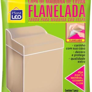 Capa para Máquina Flanelada Bege – Tam. M | Plast Leo (Ref.:730-M-BG)