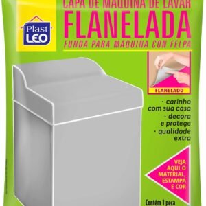 Capa para Máquina Flanelada Cinza – Tam. GG | Plast Leo (Ref.:730-GG-CZ)