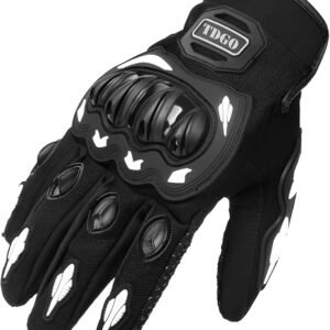 Luva Para Motoboy Com Proteção Carbono – Tecido Resistente, Fecho Ajustável, Preta G