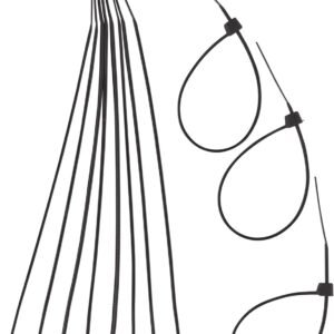 AUNEOS Abraçadeira De Nylon 3 6 X 150 Mm Com 100 Peças Preta Eda