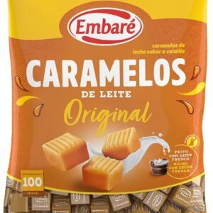 Bala De Caramelo De Leite Original Sabor Baunilha Embaré 660g
