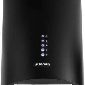 SUGGAR COIFA ILHA REDONDA QUARTZO 35 CM PRETA 220V TP3522PT