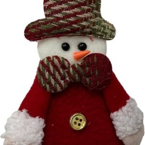 Pendente Boneco Natalino Sino c/Guizo Xadrez VM